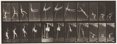Plaka 164. Zıplama; Sırıkla Atlama, 1872-1885 by Eadweard Muybridge