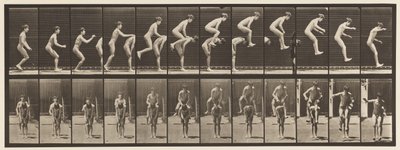 Plaka 168. Zıplama; Çocuğun Sırtında (Sıçrayan Kurbağa) by Eadweard Muybridge