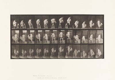 Levha 172. Sehpaya Basmak; Aşağı Atlamak, Dönmek, 1885 by Eadweard Muybridge