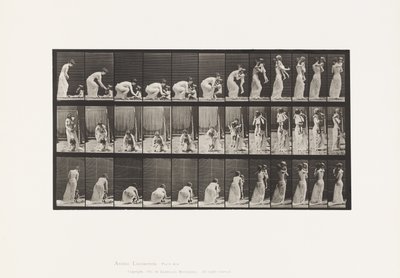 Plaka 214. Çocuğu (70) Yerden Kaldırma, Dönme by Eadweard Muybridge