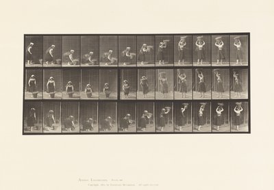 Plaka 230. 30 lb Sepeti Yerden Başa Kaldırma, Döndürme, 1885 by Eadweard Muybridge