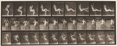 Plaka 247. Oturarak Ayakları Sandalyeye Yerleştirmek by Eadweard Muybridge