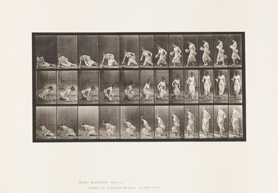 Plaka 248. Yere Oturarak by Eadweard Muybridge