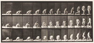 Plaka 255. Diz Çökmek ve Dönmekten Doğan by Eadweard Muybridge