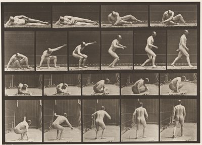 Plaka 258. Yerden Kalkış ve Yürüme by Eadweard Muybridge