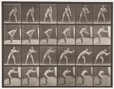 Plaka 280.Beyzbol; Yakalamak, 1885 by Eadweard Muybridge