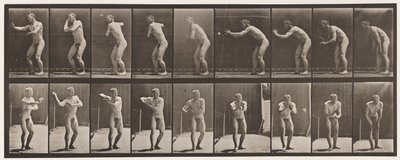 Plaka 281. Beyzbol topu; Yakalamak ve Fırlatmak by Eadweard Muybridge
