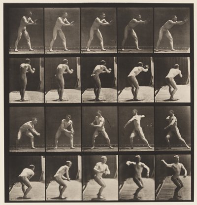 Plaka 282.Beyzbol; Yakalayıp Fırlatma, 1885 by Eadweard Muybridge