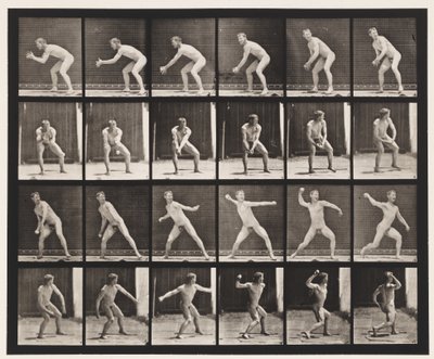Plaka 283.Beyzbol; Yakalayıp Fırlatma, 1885 by Eadweard Muybridge