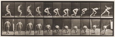 Plaka 287. Beyzbol topu; Koşmak ve Topu Almak by Eadweard Muybridge
