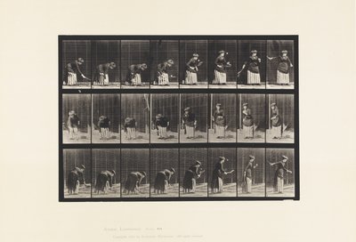 Plaka 295. Çim Tenisi; hizmet by Eadweard Muybridge