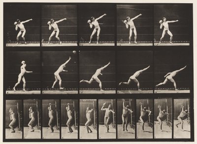 Plaka 314. 20 librelik Kayayı Kaldırma by Eadweard Muybridge