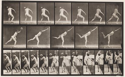 Plaka 316. 20 librelik Kayayı Kaldırma, 1885 by Eadweard Muybridge