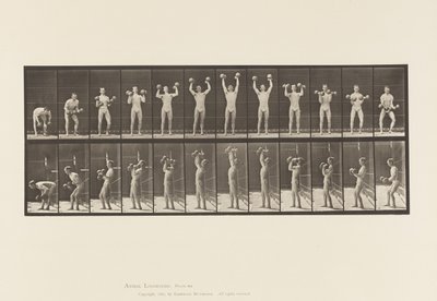 Plaka 322. Dambıl Kaldıran Adam by Eadweard Muybridge