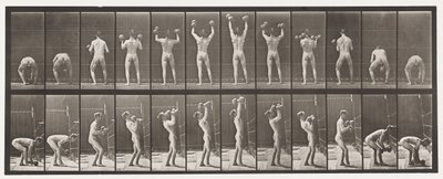 Plaka 323. İki 50-librelik Dumb-Zili Kaldırma ve Düşürme by Eadweard Muybridge