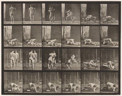 Plaka 346. Güreş, Kilit by Eadweard Muybridge