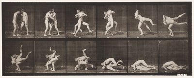 Plaka 347. Güreş, Greko-Romen, 1885 by Eadweard Muybridge