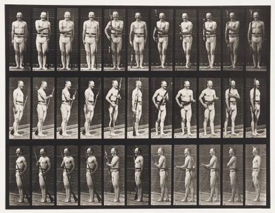 Plaka 351. Süngüleri Sabitle ve Çöz, 1872-1885 by Eadweard Muybridge