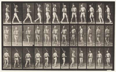 Plaka 355. Nöbette, Yürüme ve Dönme by Eadweard Muybridge