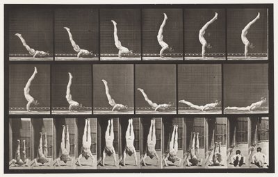 Plaka 372. Acrobat, Yatay Basma by Eadweard Muybridge