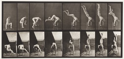 Plaka 373. Acrobat, Sandalyeden Yukarı Basma by Eadweard Muybridge