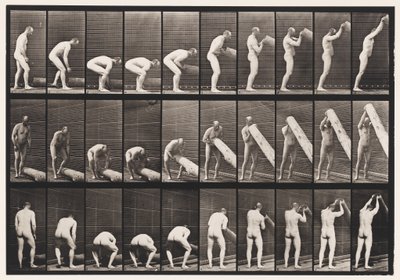 Plaka 382. Uçtan Bir Kütüğü Kaldırma, 1872-1885 by Eadweard Muybridge