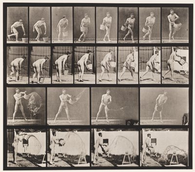 Plaka 400. Su Boşaltma Kovası, 1872-1885 by Eadweard Muybridge
