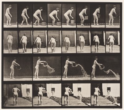 Plaka 401. Kova Suyu Boşaltma by Eadweard Muybridge