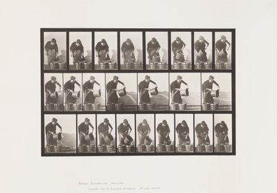 Plaka 403. Kova Suyu Boşaltma by Eadweard Muybridge