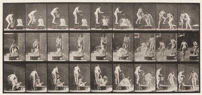 Plaka 408. İki Model by Eadweard Muybridge