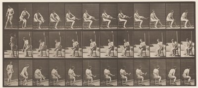 Levha 418. Tuvalet, Oturma ve Çorap Giyme, 1872-1885 by Eadweard Muybridge
