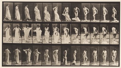 Plaka 431. Tuvalet; Giysileri Çıkarmak by Eadweard Muybridge