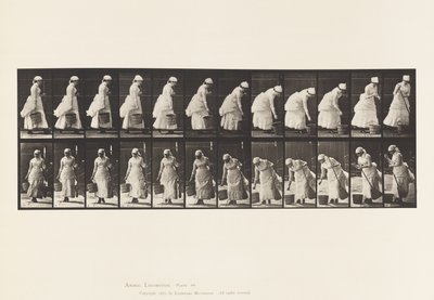 Plaka 437. Kovayı Yerleştirme ve Süpürmeye Hazırlanma by Eadweard Muybridge