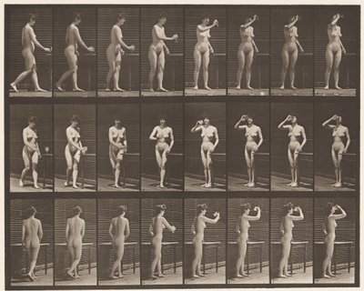 Plaka 443. Ayakta Kadeh İçmek by Eadweard Muybridge