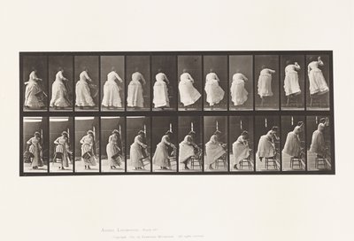 Plaka 457. Sandalyeye Basma ve Uzanma by Eadweard Muybridge