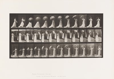 Plaka 461. Şemsiye Açmak ve Dönmek by Eadweard Muybridge