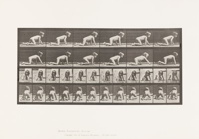 Levha 471. Elinde ve Dizlerinde Emekleyen Çocuk, 1885 by Eadweard Muybridge