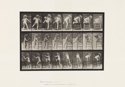 Plaka 475. Çocuk, Sandalyeye Kalkıyor by Eadweard Muybridge