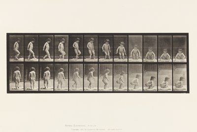 Plaka 476. Yere Oturan Çocuk by Eadweard Muybridge