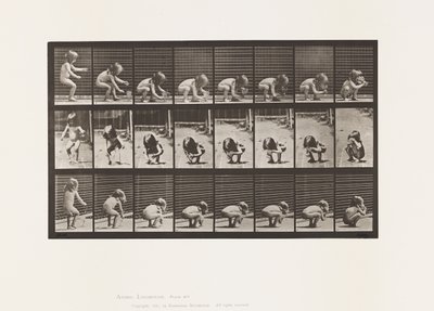 Plaka 477. Çocuk, Eğilme, Kadeh Kaldırma ve İçme by Eadweard Muybridge