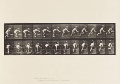 Plaka 480. Çocuk, Üst Katta Yürüyen ve Emekleyen by Eadweard Muybridge