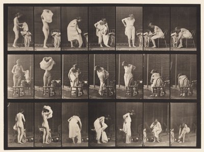 Levha 493. Tuvaletin Çeşitli Evreleri, 1872-1885 by Eadweard Muybridge