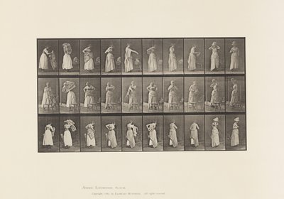 Plaka 495. Tuvaletin Çeşitli Evreleri by Eadweard Muybridge