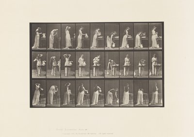 Levha 496. Tuvaletin Çeşitli Evreleri, 1885 by Eadweard Muybridge
