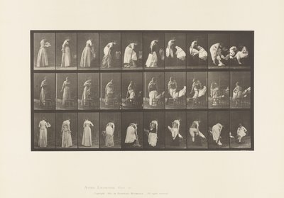 Levha 497. Tuvaletin Çeşitli Evreleri, 1885 by Eadweard Muybridge
