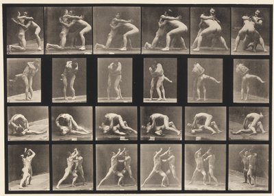 Plaka 520. A, 98 ve 100 Güreşleri; B, 98 ve 100 Güreşleri by Eadweard Muybridge