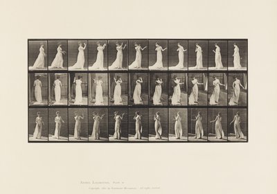 Plaka 55.Yürüme, Dönme, Nefret Hareketi, 1885 by Eadweard Muybridge