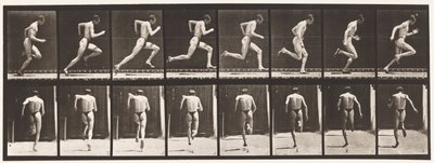 Plaka 61. Tam Hızda Koşmak (Kusursuz Hareket, Ayakkabılar) by Eadweard Muybridge