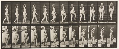 Plaka 99. Dönen ve Çıkan Merdivenler by Eadweard Muybridge
