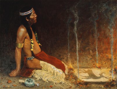 büyücü by Eanger Irving Couse